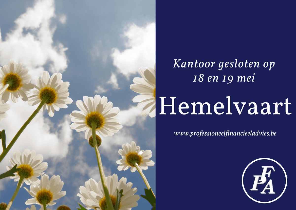 Kantoor gesloten op Hemelvaart | PFA - Professioneel Financieel Advies